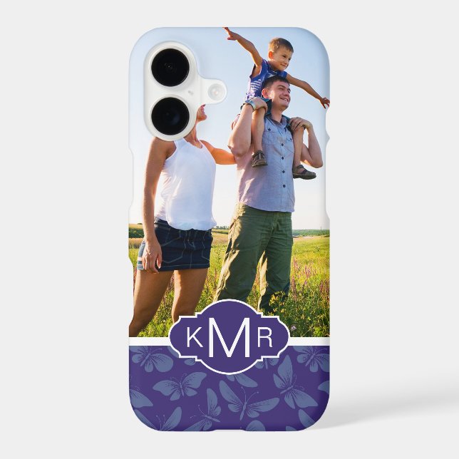 Monogram | Purple Butterflies (Back)