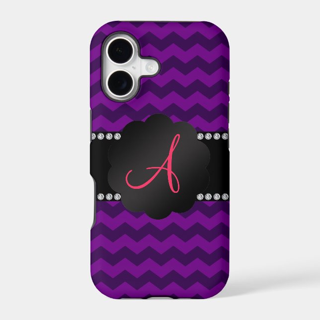 Monogram purple chevrons (Back)