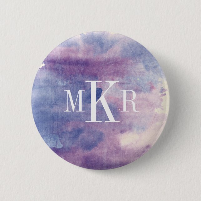 Monogram | Purple Haze II 6 Cm Round Badge (Front)