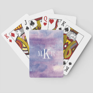 Monogram   Purple Haze II Playing Cards