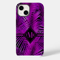 Monogram Purple Palm