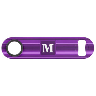 Monogram purple stripes