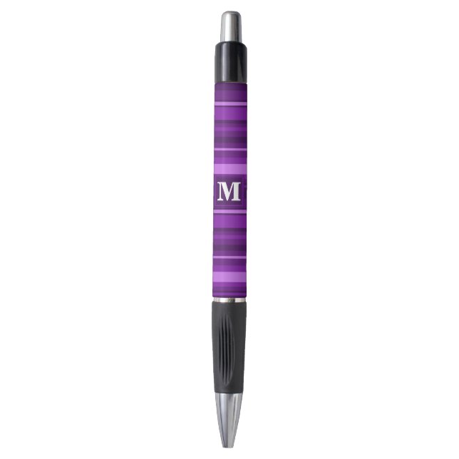 Monogram purple stripes (Front Vertical)