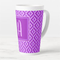 Monogram Purple Three-Tone Diamond Pattern