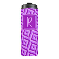 Monogram Purple Three-Tone Diamond Pattern