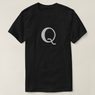 Monogram Q Men's Black T-Shirt