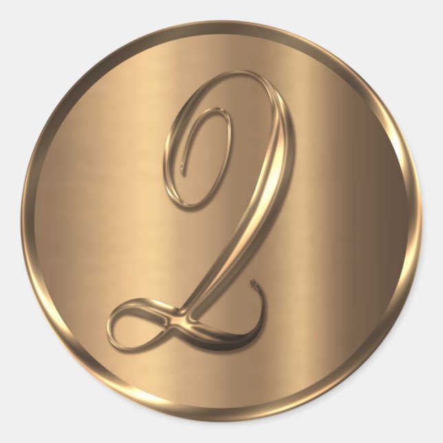 Monogram Q NONMETALLIC Bronze Envelope Seal (Front)