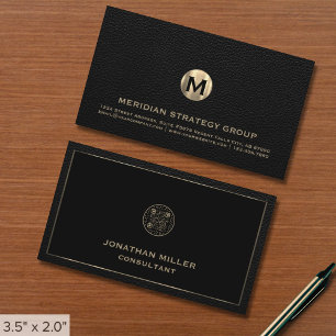 Monogram QR Code Business Card