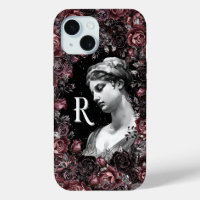 MONOGRAM R GREEK ROMAN CELESTIAL GODDESS ART