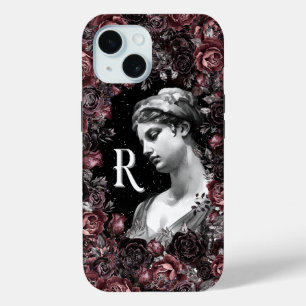MONOGRAM R GREEK ROMAN CELESTIAL GODDESS ART iPhone 15 CASE