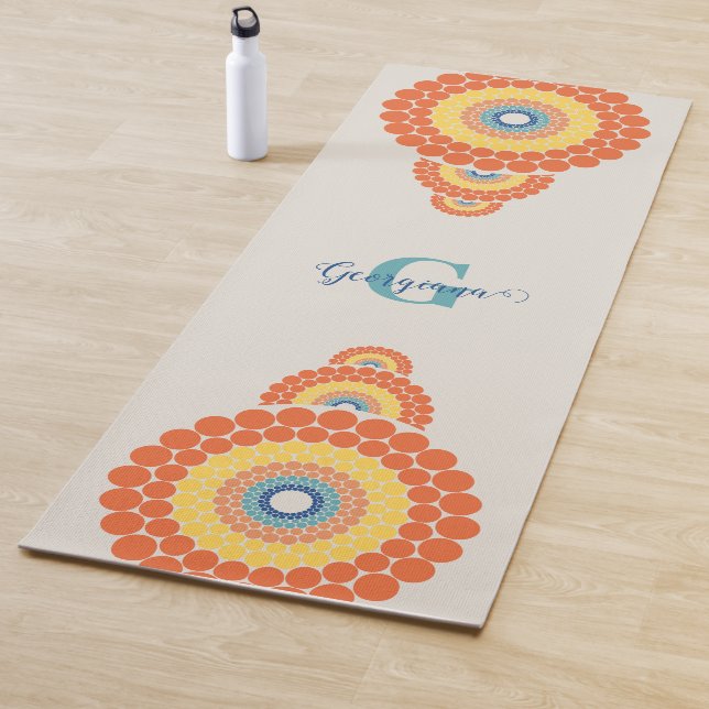 Monogram Radiant Aegean Summer Ornamental Mandala Yoga Mat (In Situ)