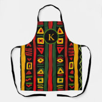 Monogram Red Green Yellow Black History Month