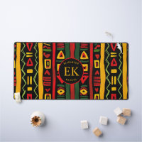 Monogram Red Green Yellow Black History Month