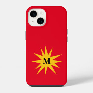 Monogram Red Starburst iPhone 14 Case