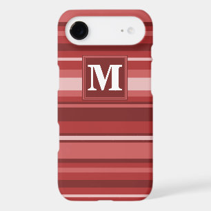 Monogram red stripes