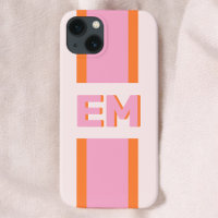 Monogram Retro Bold Pink oran