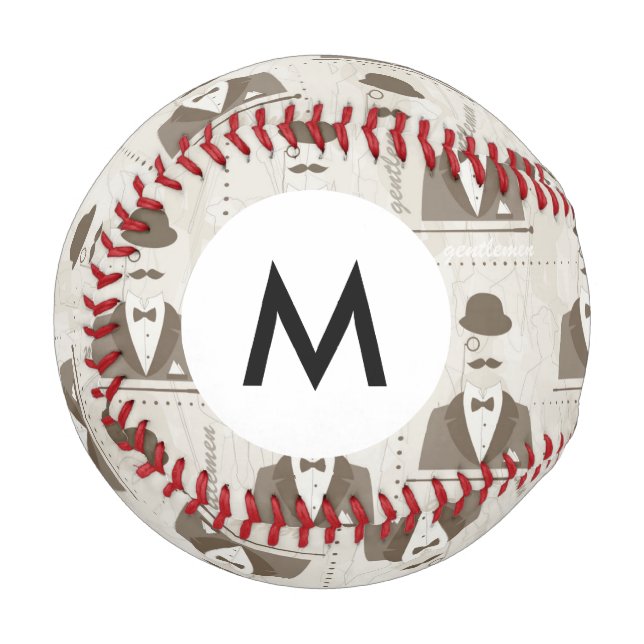 Monogram Retro pattern for man Baseball (Front Left)