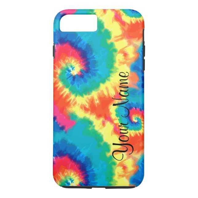 Monogram Retro Tie Dye Case-Mate iPhone Case (Back)