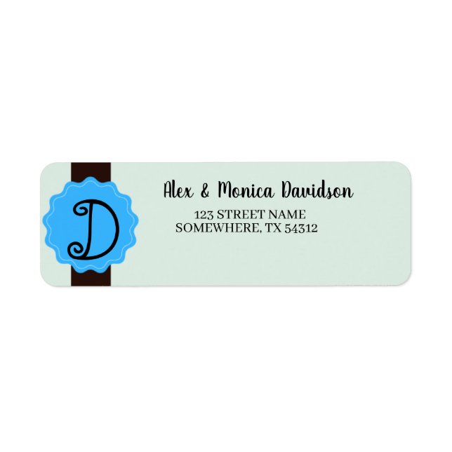 Monogram Return Address (Front)
