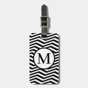 Monogram RFBW Tilted Chevron Luggage Tag
