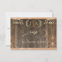 Monogram & Ribbon - Peach