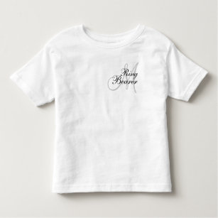 Monogram Ring Bearer Wedding T--Shirt Toddler T-Shirt