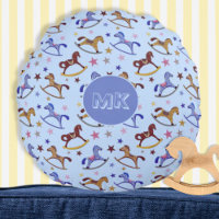 Monogram Rocking Horses and Stars Pattern