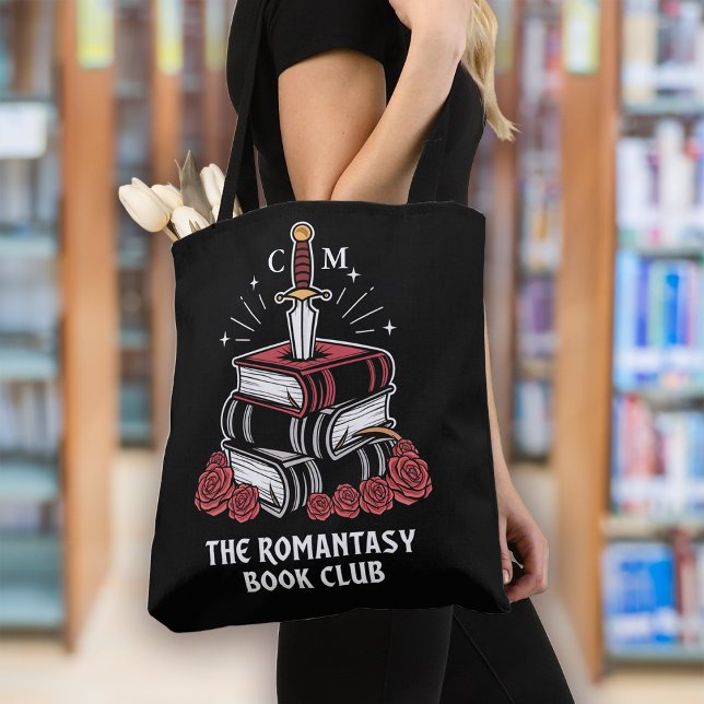 Monogram Romantasy Book Club Bookish Tote Bag (Creator Uploaded)