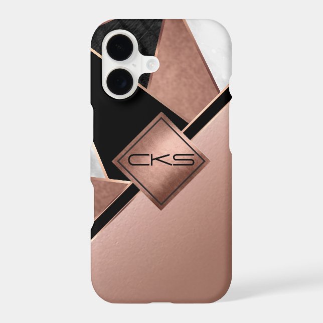  Monogram Rose Gold Absrtact  (Back)