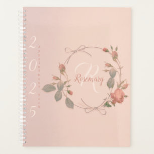Monogram Rose Gold Appointment 2025 Planner