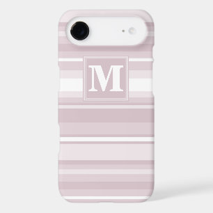 Monogram rose quartz stripes