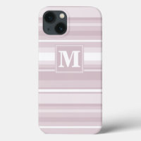 Monogram rose quartz stripes Case-Mate iPhone case