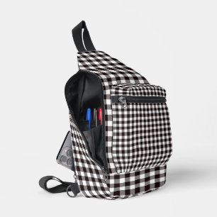 Monogram Rustic Chic Plaid Sling Bag