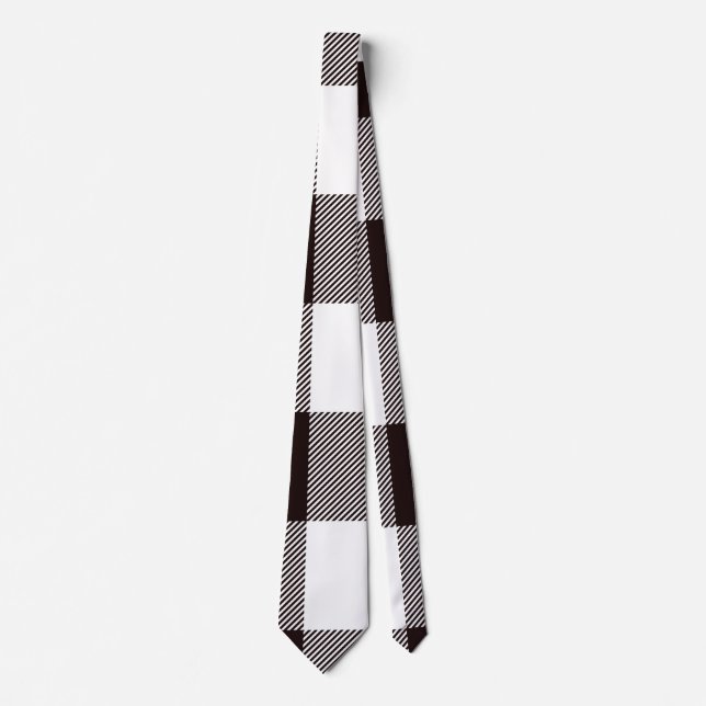  Monogram Rustic Chic Plaid Tie (Front)