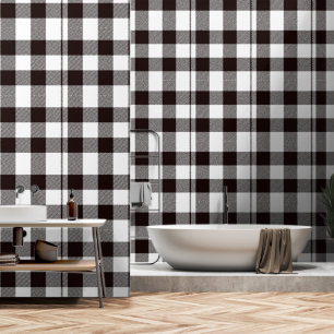 Monogram Rustic Chic Plaid  Wallpaper