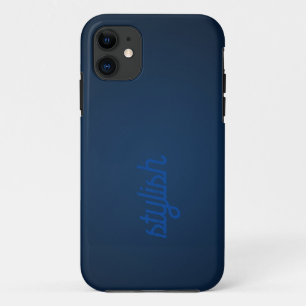 Monogram Rustic ]Dark Blue Case-Mate iPhone Case
