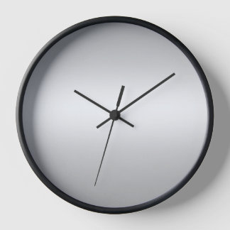 Monogram Rustic  Grey And White Teal  Clock