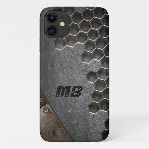 Monogram Rustic Grunge Masculine Personalised Case-Mate iPhone Case