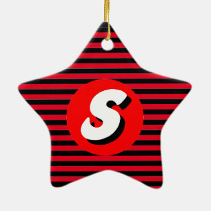 Monogram S Ceramic Tree Decoration