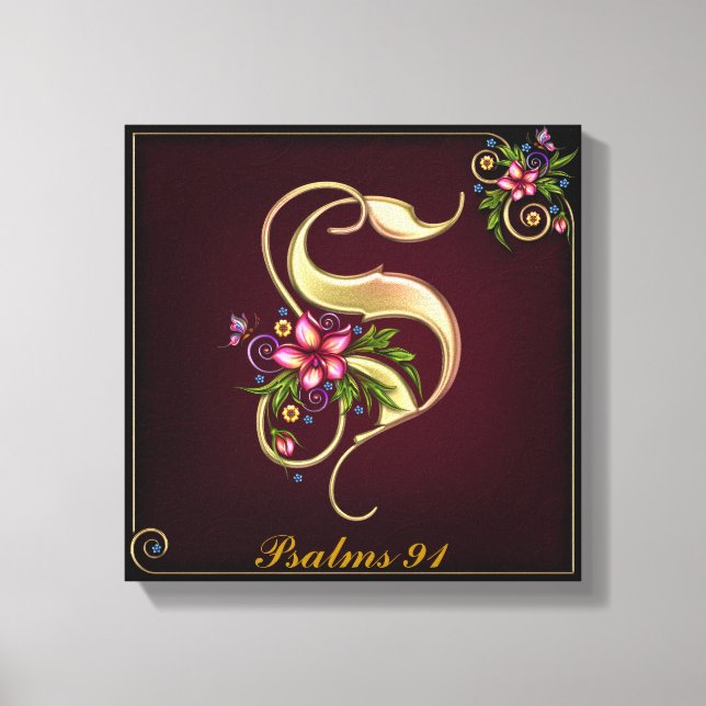 Monogram S Premium Wrapped Canvas (Gloss) (Front)