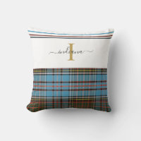 Monogram Script Plaid Tartan Clan Anderson