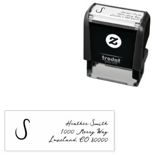 Monogram Script Self-inking Stamp