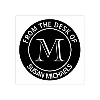 Monogram Seal Rubber Stamp