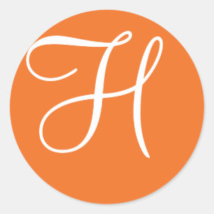 Monogram Seal Wedding Monogram Sticker
