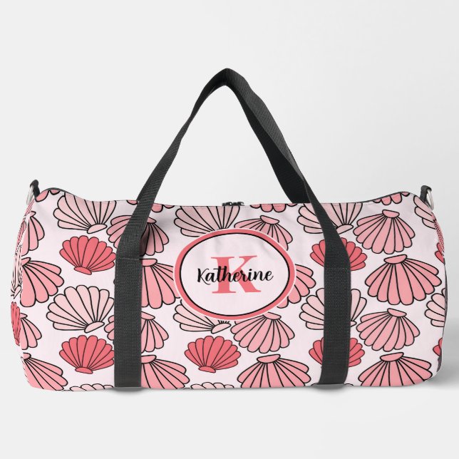 Monogram Seashell Beach Duffle Bag (Front)