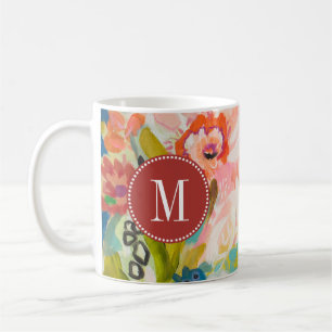 Monogram Secret Garden Floral III Coffee Mug
