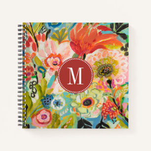 Monogram Secret Garden Floral III Notebook