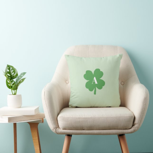 Monogram Shamrock Irish Cushion (Chair)