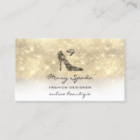 Monogram Shoes Gold Glitter Heels Logo QR Code 