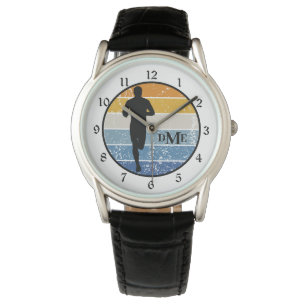 Monogram Silhouette Runner Retro Watch